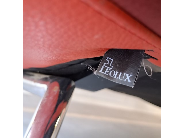 Design bank, leolux, 3 zits, rood - afbeelding 3 van  11