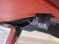 Design bank, leolux, 3 zits, rood - afbeelding 3 van  11