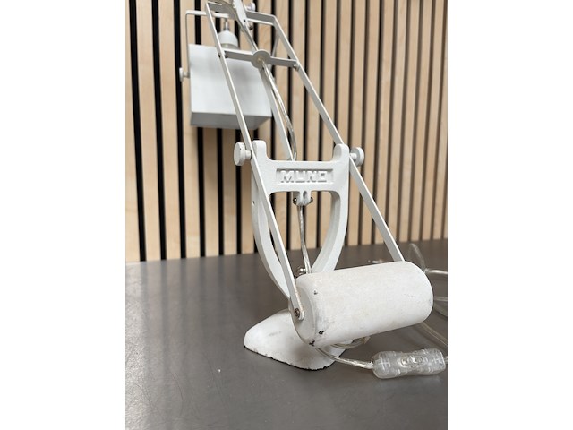 Design bureaulamp, architectenlamp, muno, wit - afbeelding 3 van  7