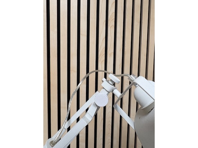 Design bureaulamp, architectenlamp, muno, wit - afbeelding 6 van  7