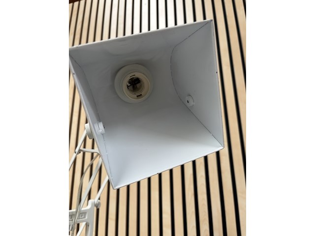 Design bureaulamp, architectenlamp, muno, wit - afbeelding 5 van  7