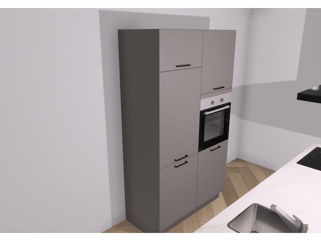 Design eiland keuken - inclusief apparatuur, frederik, taupe - afbeelding 3 van  3