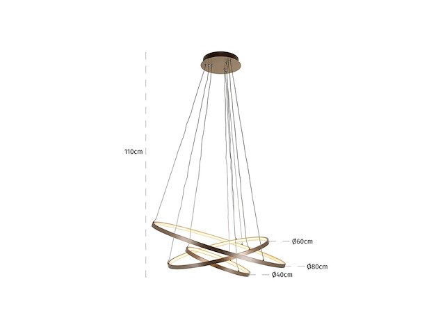 Design hanglamp, richmond, amira gold - afbeelding 2 van  4