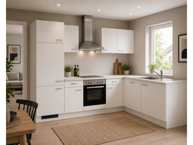 Design hoek keuken met apparatuur, kevin, wit - afbeelding 1 van  9