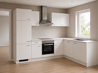 Design hoek keuken met apparatuur, kevin, wit - afbeelding 2 van  9