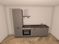 Design keuken - inclusief apparatuur, alfonso , taupe - afbeelding 3 van  3
