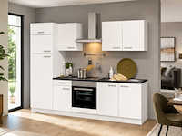 Design keuken inclusief apparatuur, carlos, wit
