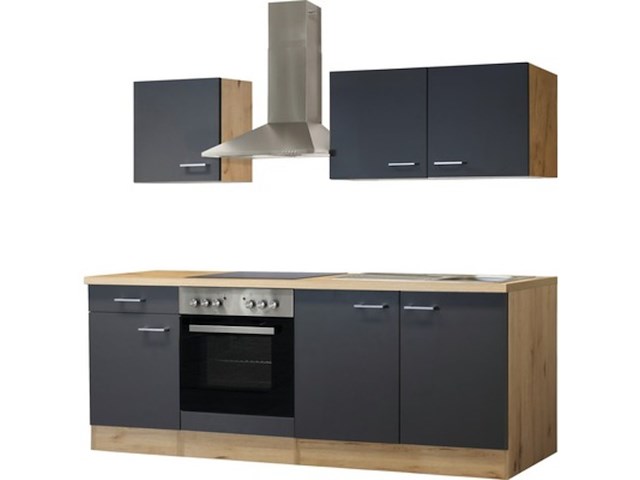 Design keuken met apparatuur, jerome, antraciet - afbeelding 1 van  6