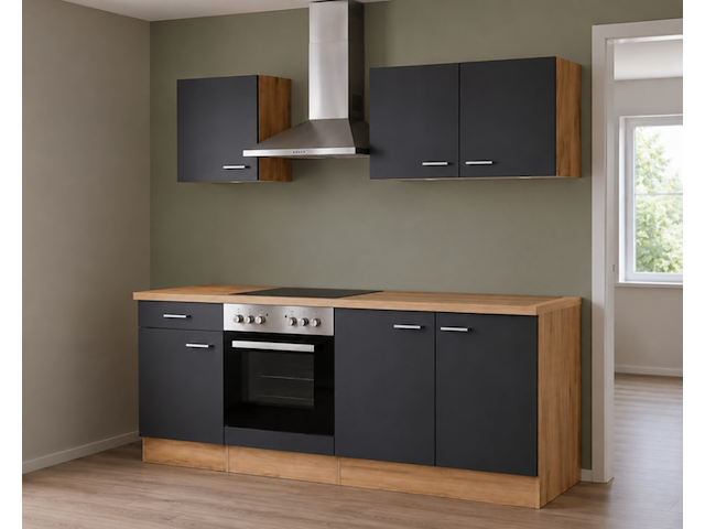 Design keuken met apparatuur, jerome, antraciet - afbeelding 2 van  7