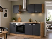 Design keuken met apparatuur, jerome, antraciet