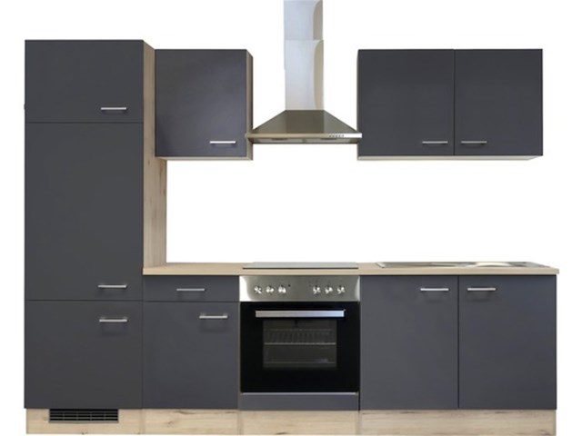 Design keuken met apparatuur, maxime, antraciet - afbeelding 1 van  7