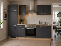 Design keuken met apparatuur, maxime, antraciet - afbeelding 1 van  8