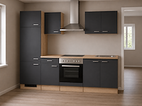 Design keuken met apparatuur, maxime, antraciet - afbeelding 2 van  8