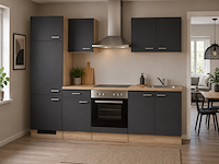 Design keuken met apparatuur, maxime, antraciet - afbeelding 1 van  8