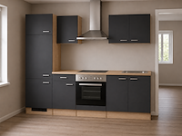 Design keuken met apparatuur, maxime, antraciet - afbeelding 2 van  8