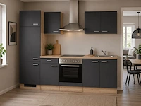 Design keuken met apparatuur, maxime, antraciet
