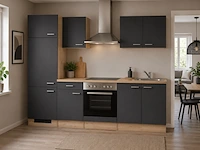 Design keuken met apparatuur, maxime, antraciet