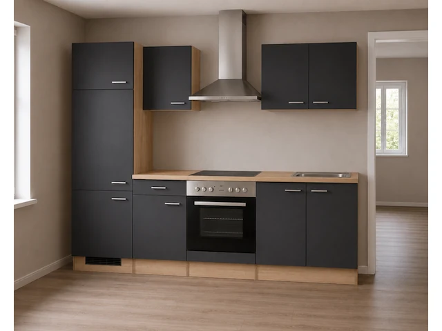 Design keuken met apparatuur, maxime, antraciet - afbeelding 2 van  8