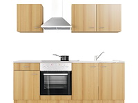 Design keuken met apparatuur, rudy, eiken