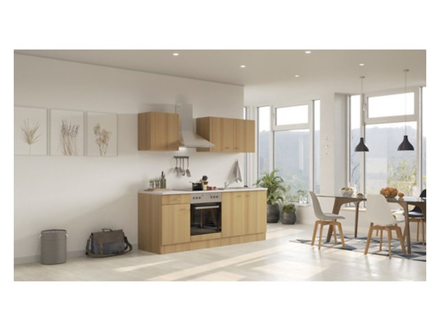 Design keuken met apparatuur, rudy, eiken - afbeelding 2 van  7