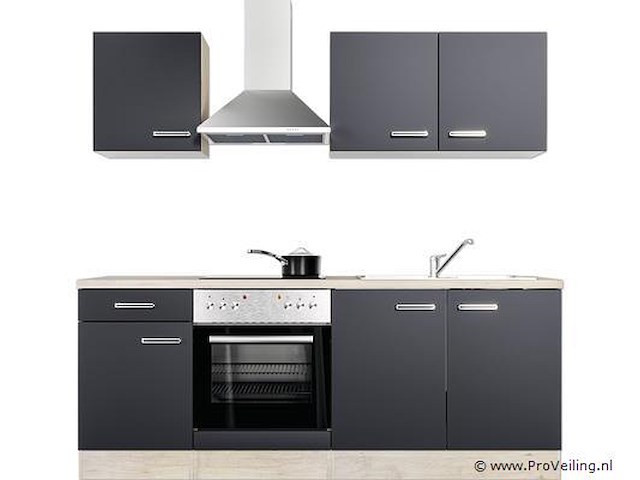 Design keuken rudy - incl. apparatuur - 210x60cm - afbeelding 1 van  7
