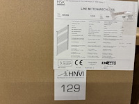 Design radiator hsk wit met afmeting 121,5 x 50 cm. - afbeelding 1 van  2