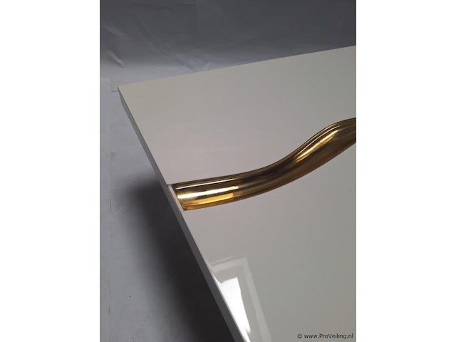 Design salontafel met goudkleurig onderstel - afbeelding 2 van  6