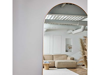Design spiegel met boog goud 200x100 cm - afbeelding 4 van  4