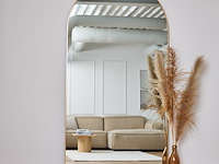 Design spiegel met boog goud 200x100 cm