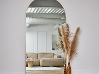 Design spiegel met boog goud 200x100 cm - afbeelding 2 van  4