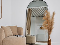 Design spiegel met boog zwart 200x100 cm - afbeelding 2 van  5