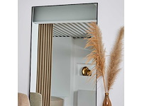 Design spiegel zwart 200x100 cm - afbeelding 1 van  1