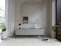 Design tv-meubel, raat, halm | 150, mosgrau, staand of zwevend