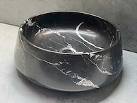 Design waskom van massieve natuursteen 42x13cm - afbeelding 1 van  3