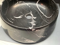 Design waskom van massieve natuursteen 42x13cm - afbeelding 2 van  3