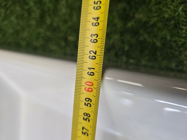 Design wastafel disegno, ceramica, wit - afbeelding 2 van  6