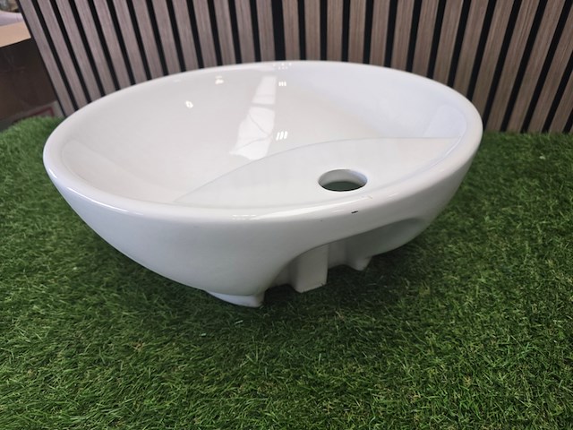 Design wastafel disegno, ceramica, wit - afbeelding 3 van  5