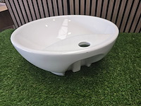 Design wastafel disegno, ceramica, wit - afbeelding 3 van  5