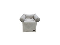 Designed by lotte ribbed hondenkussen licht grijs - afbeelding 1 van  2