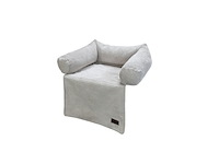 Designed by lotte ribbed hondenkussen licht grijs - afbeelding 2 van  2