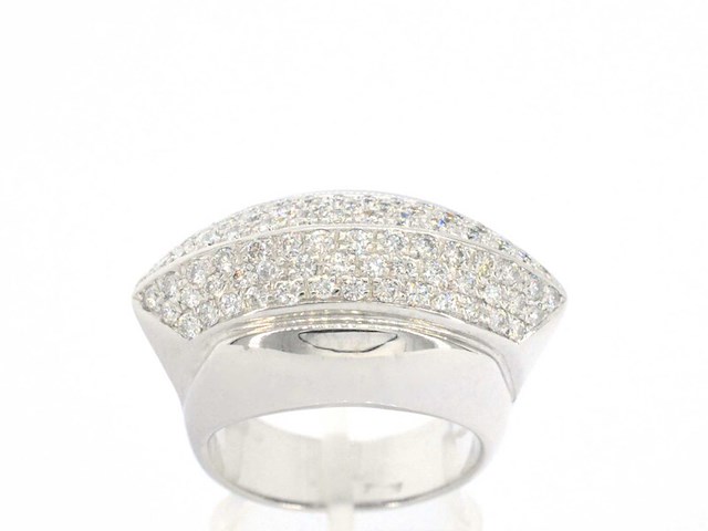 Designer ring van goud met diamanten - afbeelding 1 van  11