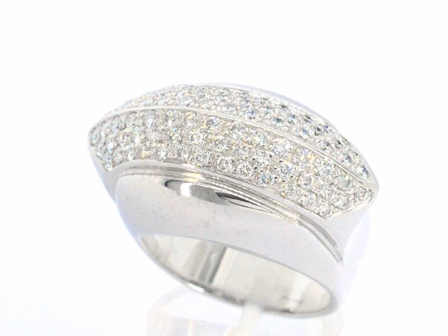 Designer ring van goud met diamanten - afbeelding 5 van  11