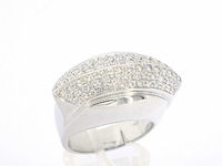Designer ring van goud met diamanten - afbeelding 6 van  11