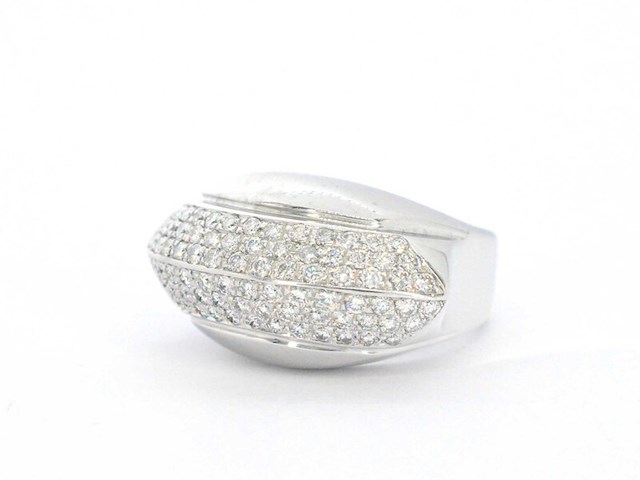 Designer ring van goud met diamanten - afbeelding 10 van  11