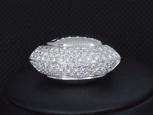 Designer ring van goud met diamanten - afbeelding 5 van  5
