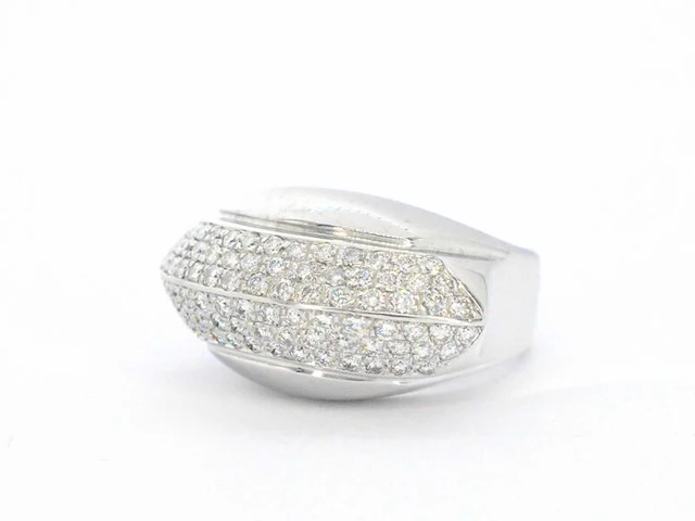 Designer ring van goud met diamanten - afbeelding 8 van  9