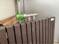 Designradiator 58x181cm met rvs thermostaat - afbeelding 3 van  4