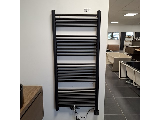 Designradiator, electrisch, mat zwart - afbeelding 1 van  4