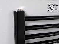 Designradiator, hr badmeubelen, base, glans zwart - afbeelding 3 van  3