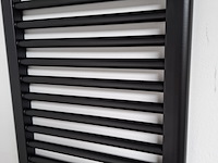 Designradiator, hr badmeubelen, polo, black metal (ral 9005) - afbeelding 3 van  4